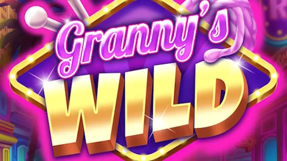 Granny's Wild slot machine interface com vovó animada